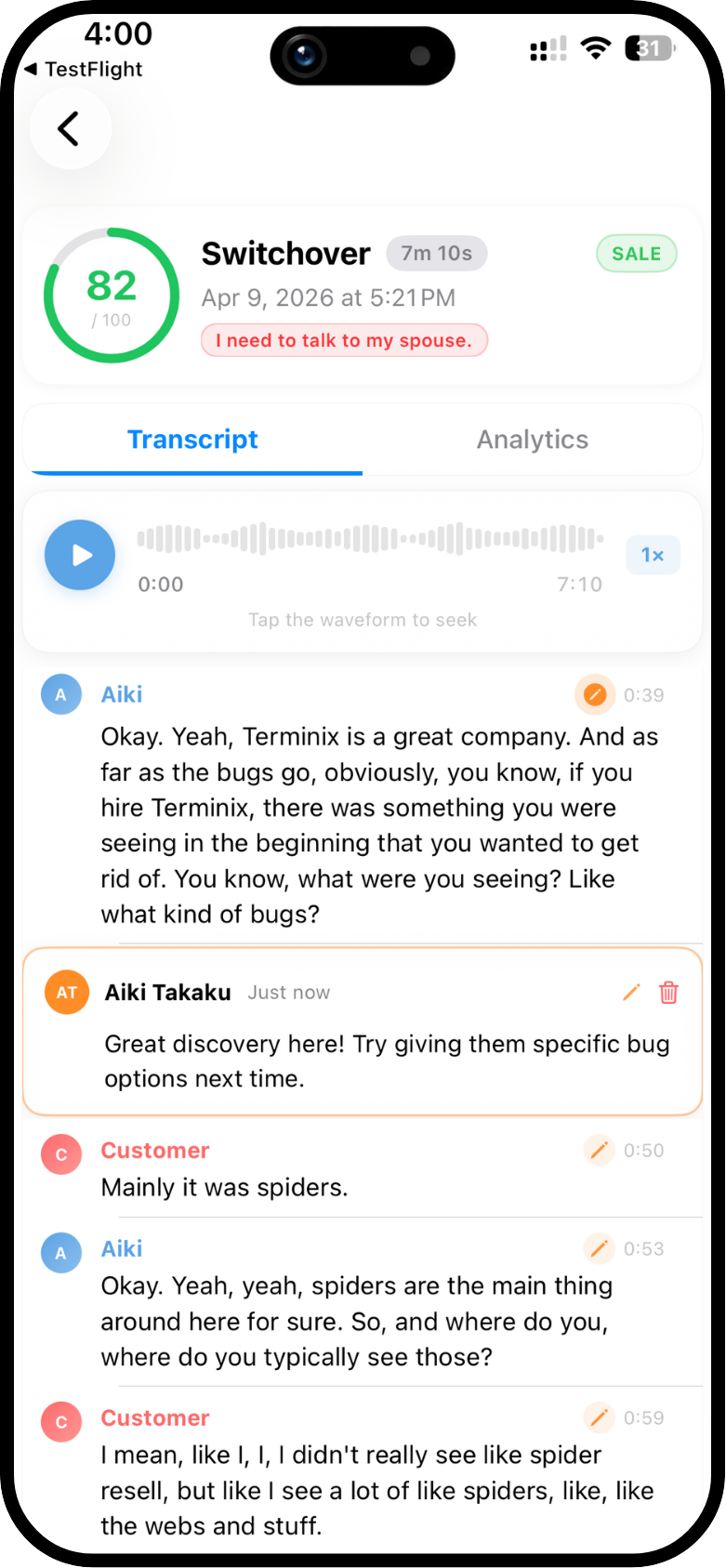 Shadow Transcript